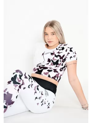 Női funkcionális prémium crop felső ALTISPORT VOJ/ALW022TR07 FEHÉR