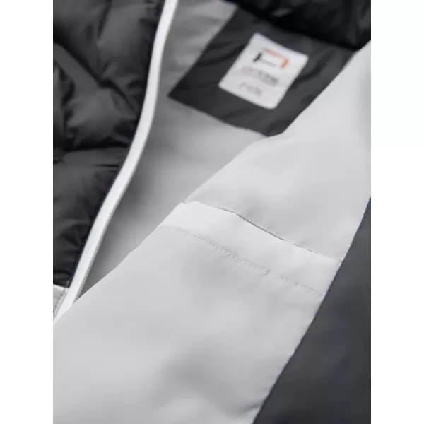  Kabát OMBRE OM-JALP-0206 GRAFIT ÉS FEHÉR 