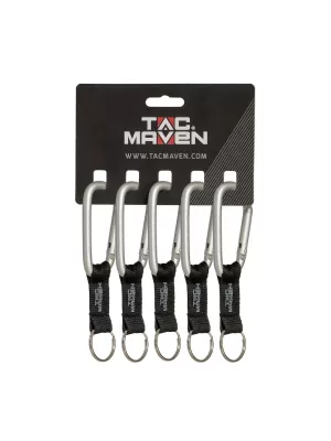 Karabély PENTAGON CARABINER 8ΜΜ D25029 EZÜST