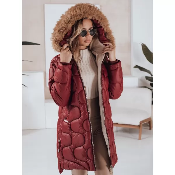  Női kabát DSTREET TY4935 BORDE 