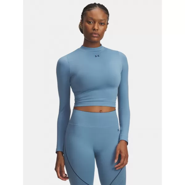  Női póló UNDER ARMOUR UA VANISH SEAMLESS LS 6000645-418 KÉK 
