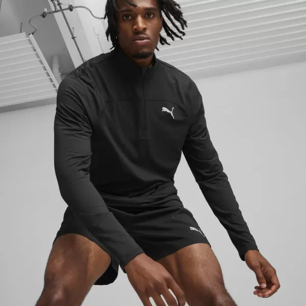  Sport póló PUMA RUN CLOUDSPUN 1/4 ZIP 52499201 PUMA FEKETE 