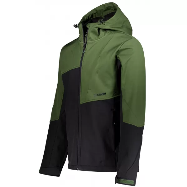  Férfi softshell dzseki ALTISPORT GAN KHAKI/FEKETE 