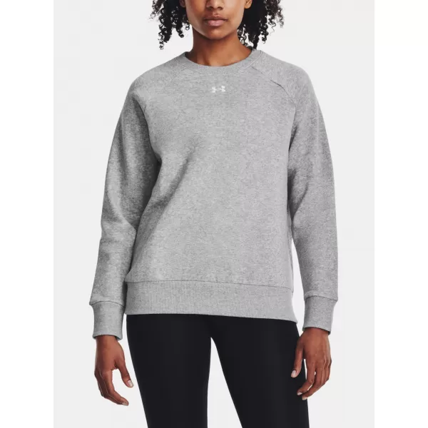  Női pulóver UNDER ARMOUR UA RIVAL FLEECE CREW 1379508-012 SZÜRKE 