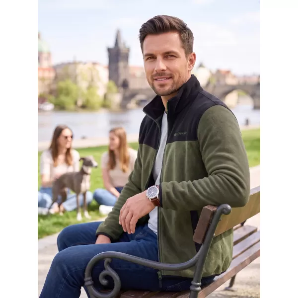  Férfi polár pulóver ALTISPORT GAMEL KHAKI 