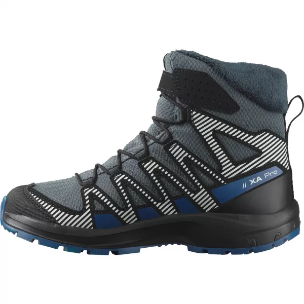  Gyerekcipők SALOMON XA PRO V8 WINTER WATERPROOF J TURBULENCIA/FEKETE/SÖTÉTKÉK 