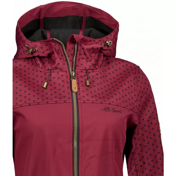  Női softshell dzseki ALTISPORT GEMEE BURGUNDIA 
