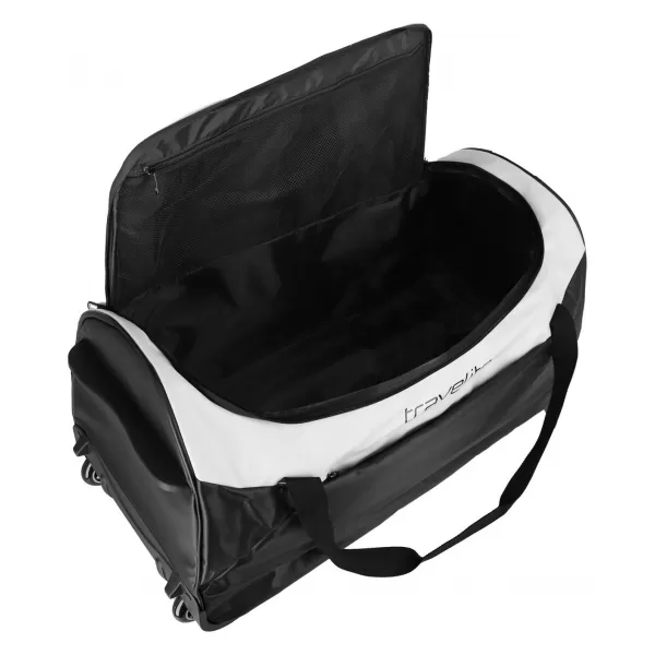  Táska TRAVELITE BASICS TROLLEY TRAVEL BAG FEKETE/FEHÉR 