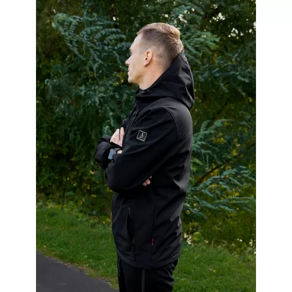  Férfi softshell dzseki ALTISPORT NEWET FEKETE 