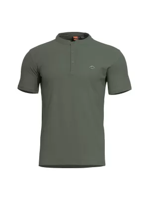 póló PENTAGON LEVANTES HENLEY T-SHIRT K09025 TEREPSZÍNŰ ZÖLD