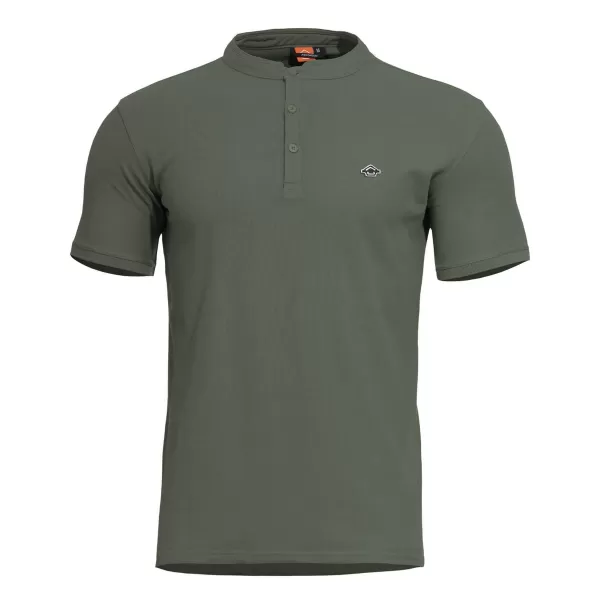  póló PENTAGON LEVANTES HENLEY T-SHIRT K09025 TEREPSZÍNŰ ZÖLD 