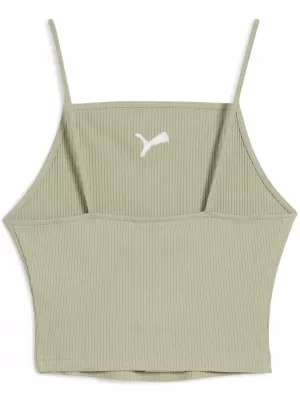 Tartály teteje PUMA WARDROBE ESS RIBBED TANK TOP 62977182 LUX HADSEREG