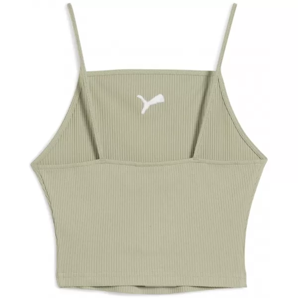  Tartály teteje PUMA WARDROBE ESS RIBBED TANK TOP 62977182 LUX HADSEREG 