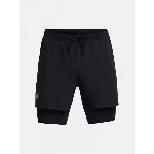  Férfi rövidnadrág UNDER ARMOUR UA LAUNCH 5'' 2-IN-1 SHORTS 1382640-001 FEKETE 