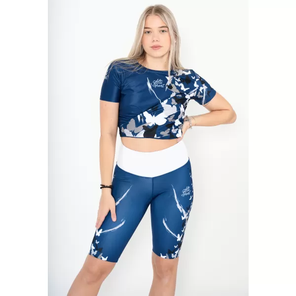  Női funkcionális prémium crop felső ALTISPORT VOJ/ALW022TR07 NAVY SZOKÁSOK 