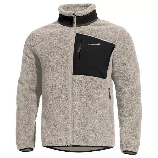  Férfi polár pulóver PENTAGON SUMMIT SHERPA FLEECE K08063 SIVATAGI BARNASÁG 