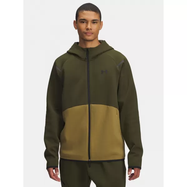  Férfi pulóver UNDER ARMOUR UA UNSTOPPABLE FLC FZ HD EU ZÖLD 