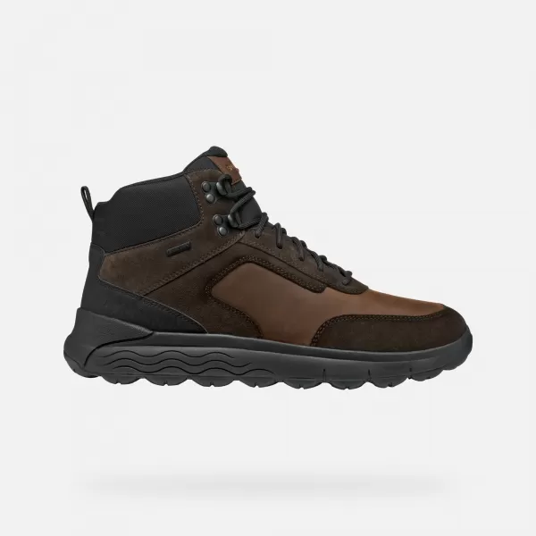  Férfi cipők GEOX SPHERICA 4X4 ABX G011178 SÖTÉTBARNA 
