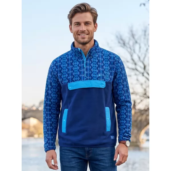  Férfi polár pulóver ALTISPORT GARM KÉK 
