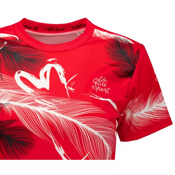  Női prémium crop top ALTISPORT VOJ/ALW001TR07 PIROS 