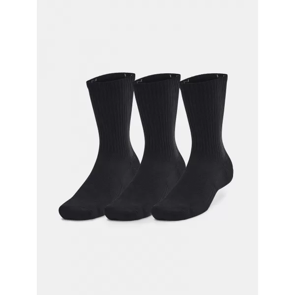  Zokni UNDER ARMOUR UNISEX UA TC 3PK CREW 1386311-001 FEKETE 