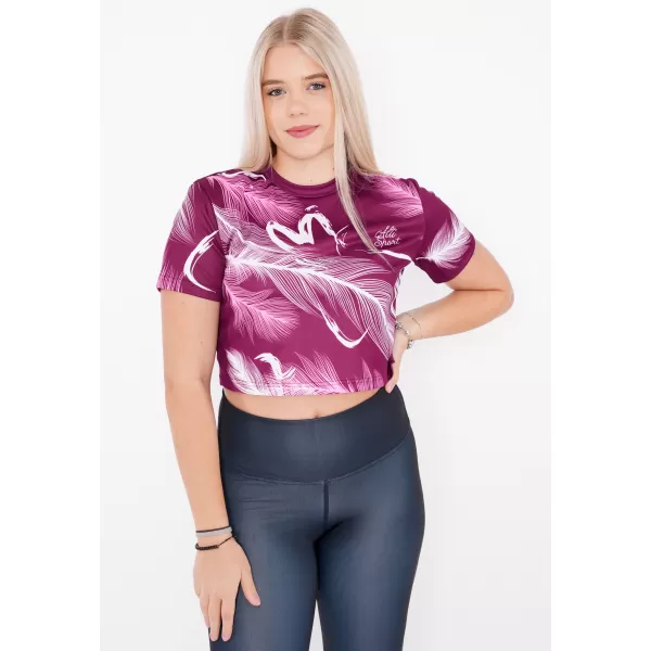  Női prémium crop top ALTISPORT VOJ/ALW001TR07 FUCHSIOVÁ FUKSZIA 