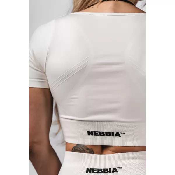  Formázó varrat nélküli crop felső FLOW SEAMLESS 499 CREAM Nebbia 