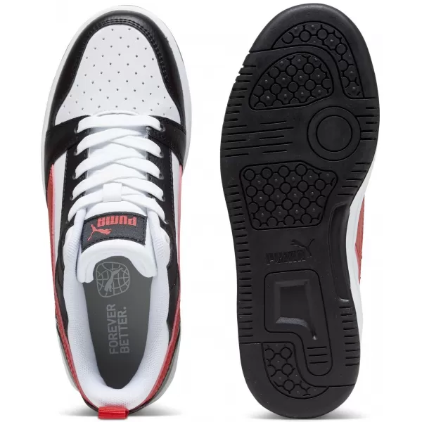  Bébi cipő PUMA REBOUND V6 LO JR 39383304 PUMA FEHÉR/PIROS/FEKETE 