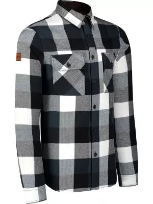 Flanel ing NORDBLANC QUANTUM NBSSM8243 SZÜRKE/ZÖLD