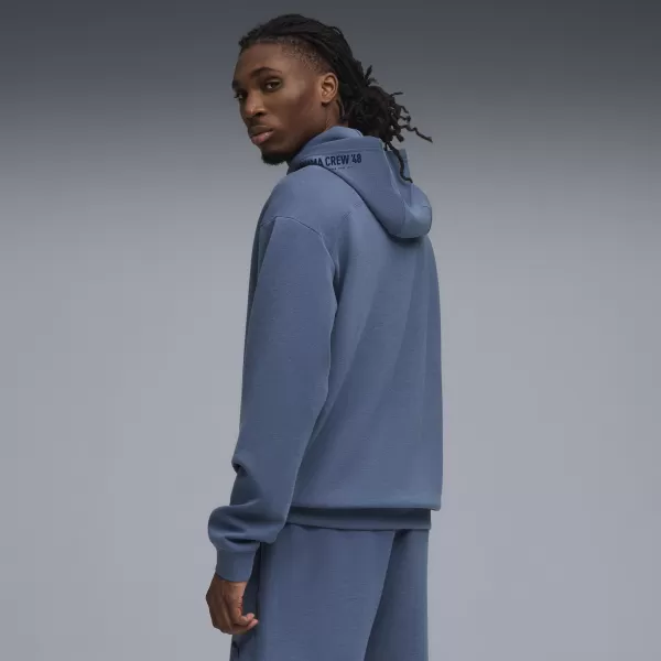  Férfi pulóver PUMA M CLOUDSPUN HOODIE 52759580 SÖTÉT INDIGÓ HANGA 
