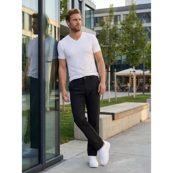  Férfi nadrág ALTISPORT ATS TROUSER CLASSIC-FIT FEKETE 