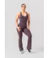 Formázó, kiszélesedő jumpsuit OWN THE GYM 397 BROWN Nebbia