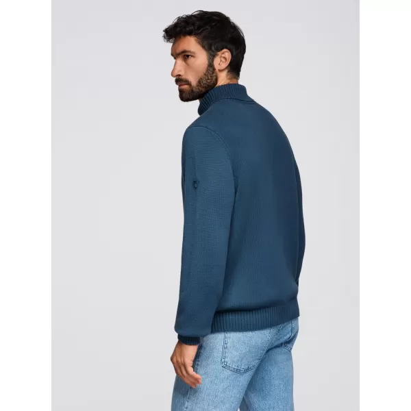  Férfi pulóver OMBRE OM-SWTN-0163 SÖTÉTKÉK 