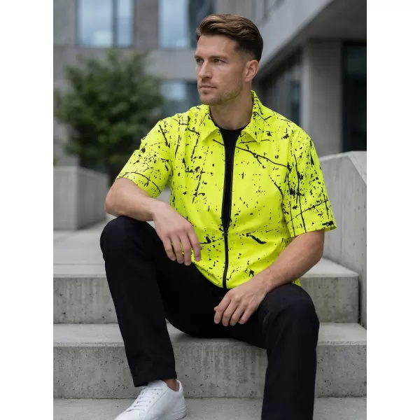  Prémium férfi ing ALTISPORT VOJ/ALM034KOS01 NEON SÁRGA 