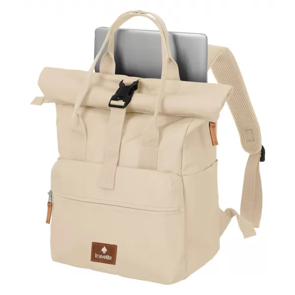  Hátizsák TRAVELITE BASICS SHORT HANDLE ROLL-UP PISZKOSFEHÉR 