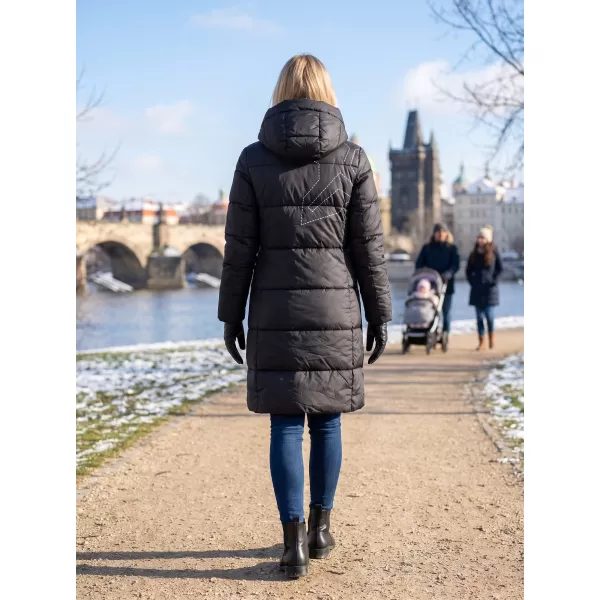  Női kabát KIXMI VENECIA FEKETE/FEHÉR 