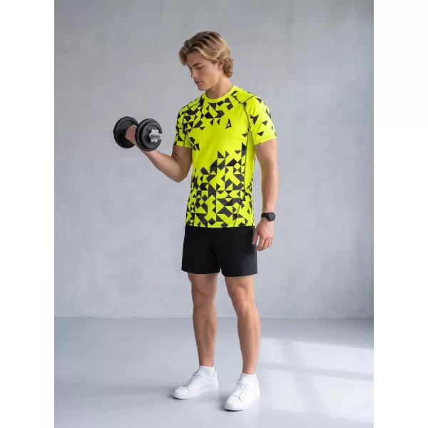  Férfi funkcionális tömörítés T -piró prémium ALTISPORT VOJ/ALM108TR04 NEON 