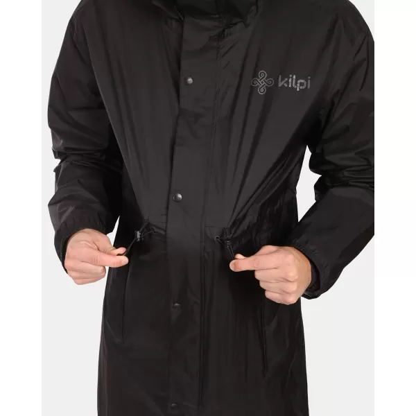  Férfi esőkabát KILPI TEAM RAINCOAT-U ZU0105KI FEKETE 