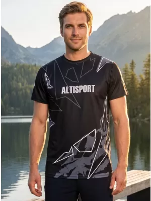Prémium férfi szabadidő ing ALTISPORT VOJ/ALM123TR06 FEKETE-FEHÉR
