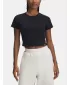 Női póló UNDER ARMOUR UA RIVAL RIB BABY TEE 6000264-001 FEKETE