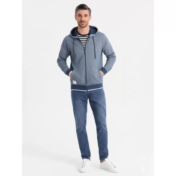  Férfi pulóver OMBRE BLACK OM-SSZP-0210 SÖTÉTKÉK 
