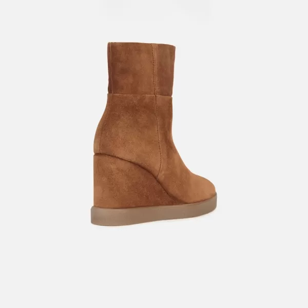  Női bokacsizma GEOX ELIDEA WEDGE BARNA 