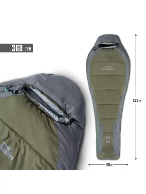 Hálózsák PENTAGON MUMMY SLEEPING BAG 360GR/M² D19003 BARNA SZÜRKE/MIX