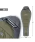 Hálózsák PENTAGON MUMMY SLEEPING BAG 360GR/M² D19003 BARNA SZÜRKE/MIX