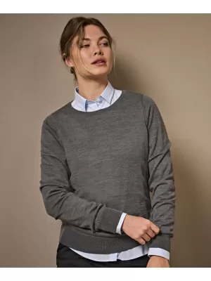 Női pulóver TEE JAYS | TJ 6006 SZÜRKE MELANZS