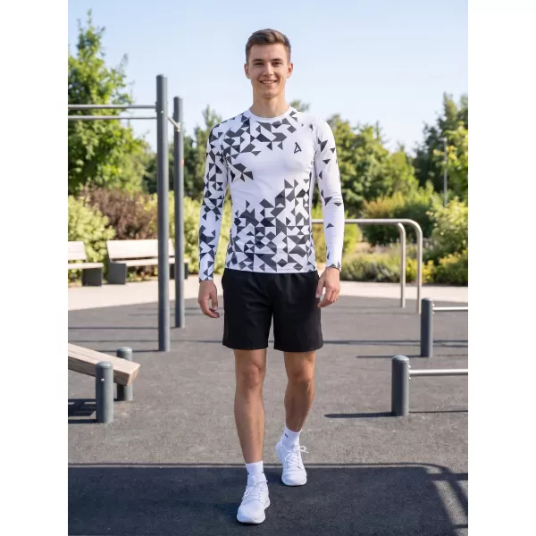  Férfi prémium funkcionális kompressziós ing ALTISPORT VOJ/ALM108TR03 FEHÉR 