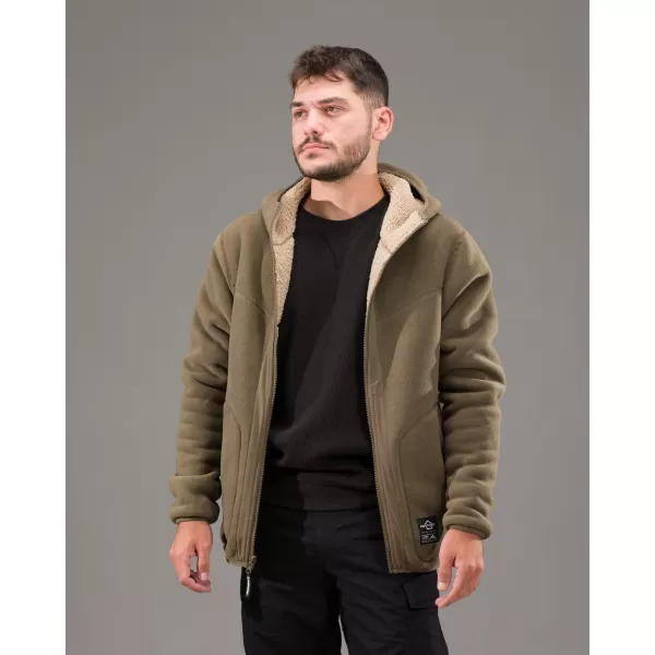  Polár pulóver PENTAGON IANOS SHERPA 2 K09057 RAL7013/FEKETE 