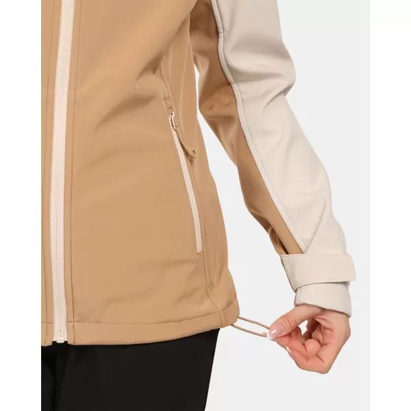  Női softshell kabát KILPI RAVIA-W ZL0125KI BÉZS 