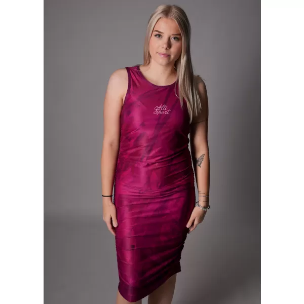 Női prémium ruha ALTISPORT VOJ/ALW096SAT03 BURGUNDIA 