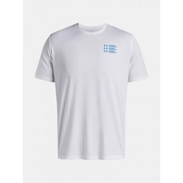  Férfi póló UNDER ARMOUR UA TRIPLE STACK LC LOGO SS FEHÉR 